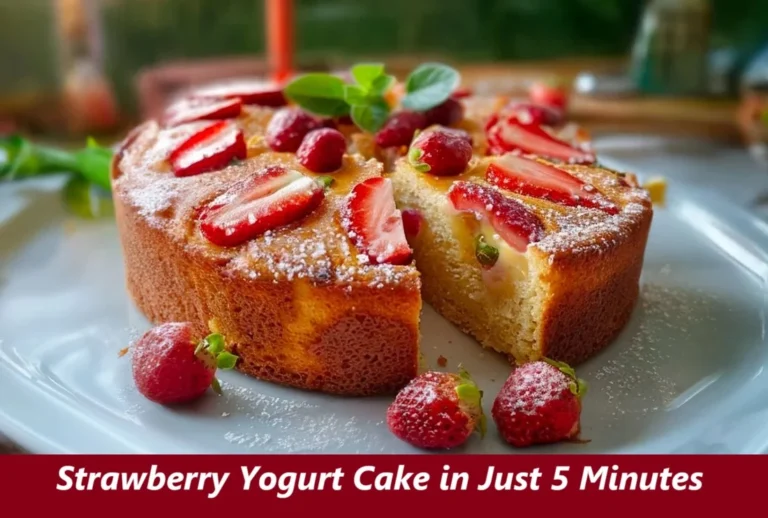 Strawberry Yogurt Cake in Just 5 Minutes