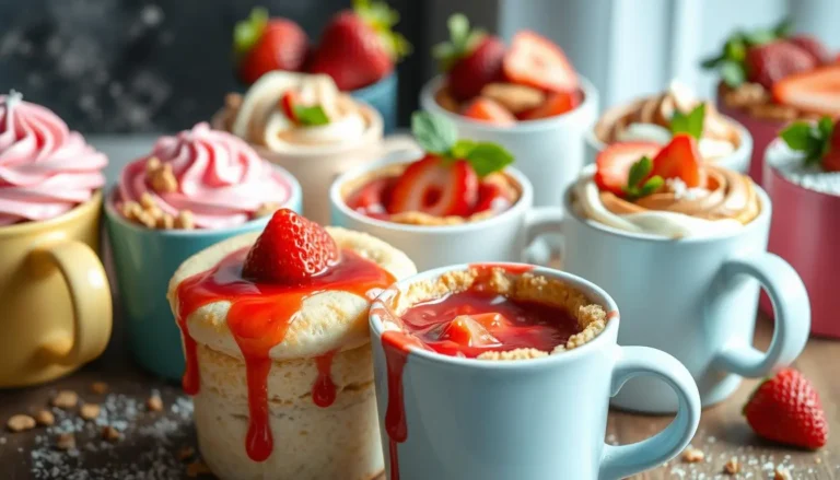 Strawberry Yogurt Mug Cake
