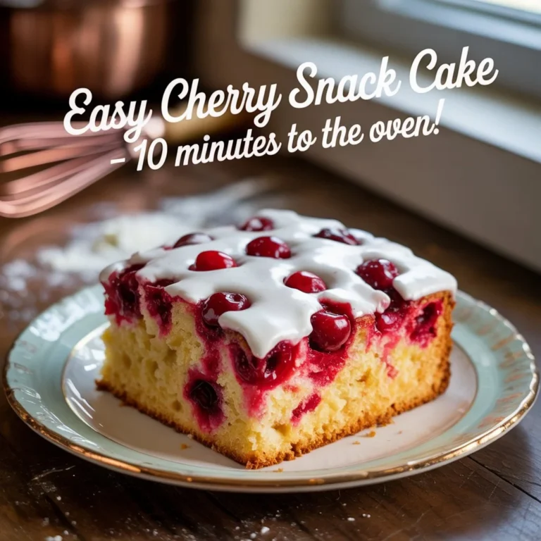 Easy cherry cake recipe