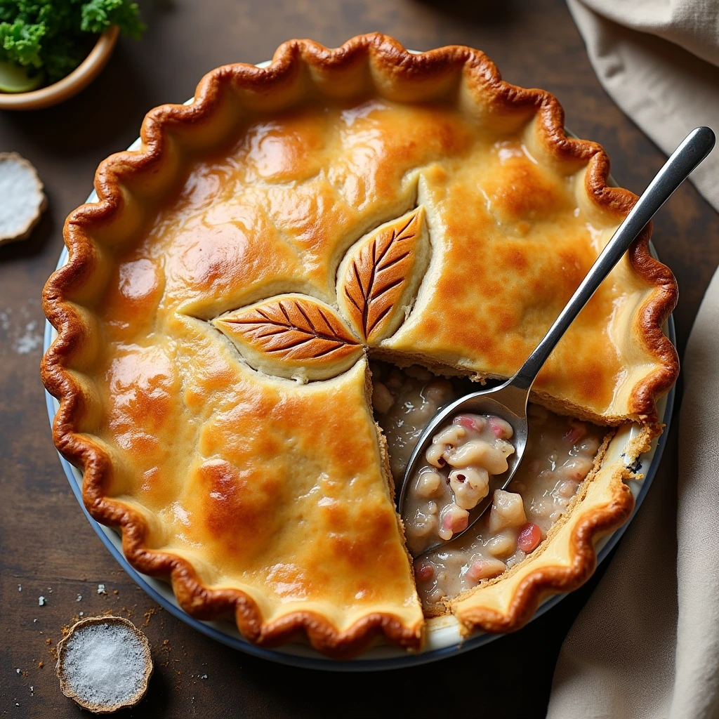 Chicken and Meat Pie