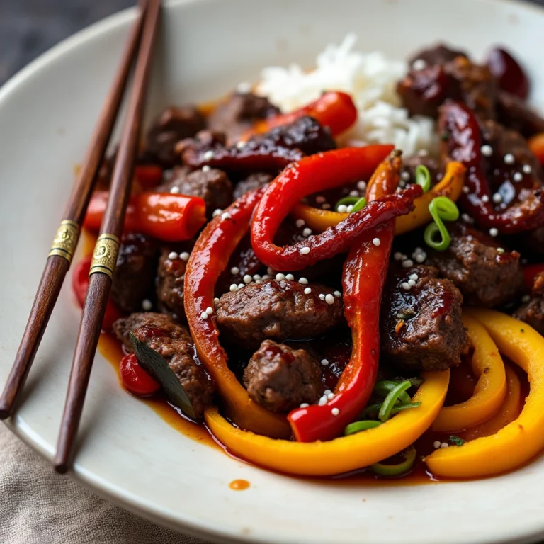 Beef Stir Fry In A Asian Sauce