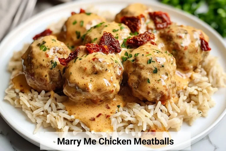 Marry Me Chicken Meatballs