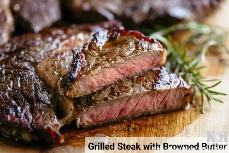 Grilled Steak with Browned Butter