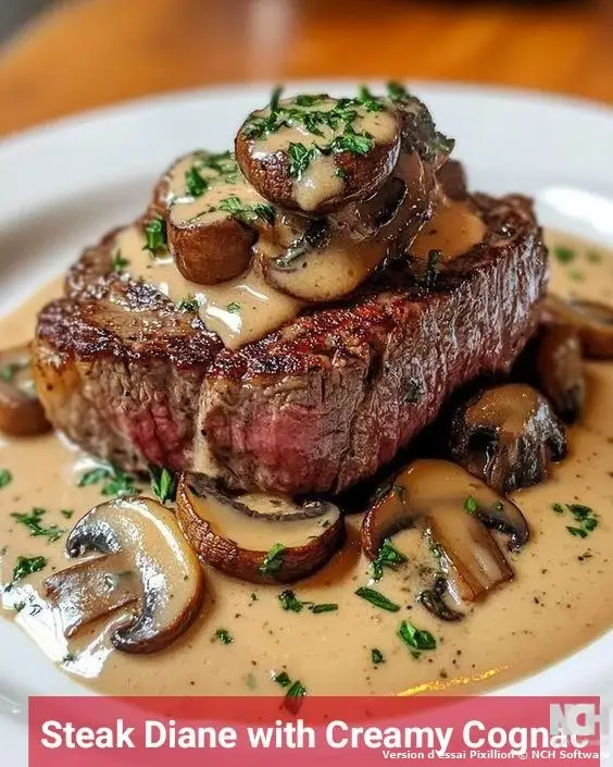 Steak Diane with Creamy Cognac