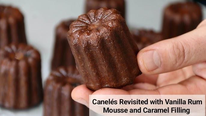 Canelés Revisited with Vanilla Rum Mousse and Caramel Filling
