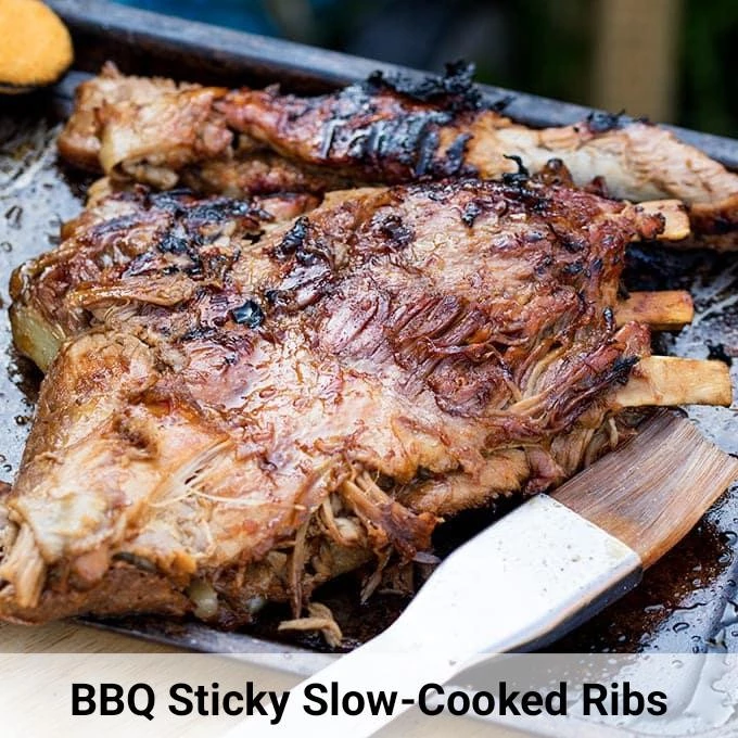 BBQ Sticky Slow-Cooked Ribs