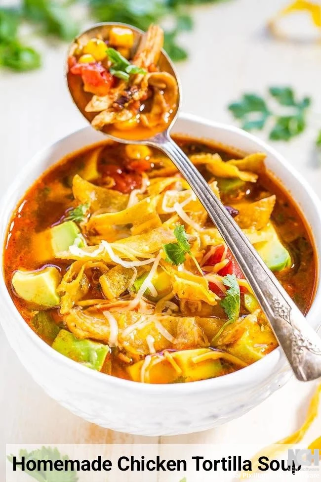 Homemade Chicken Tortilla Soup