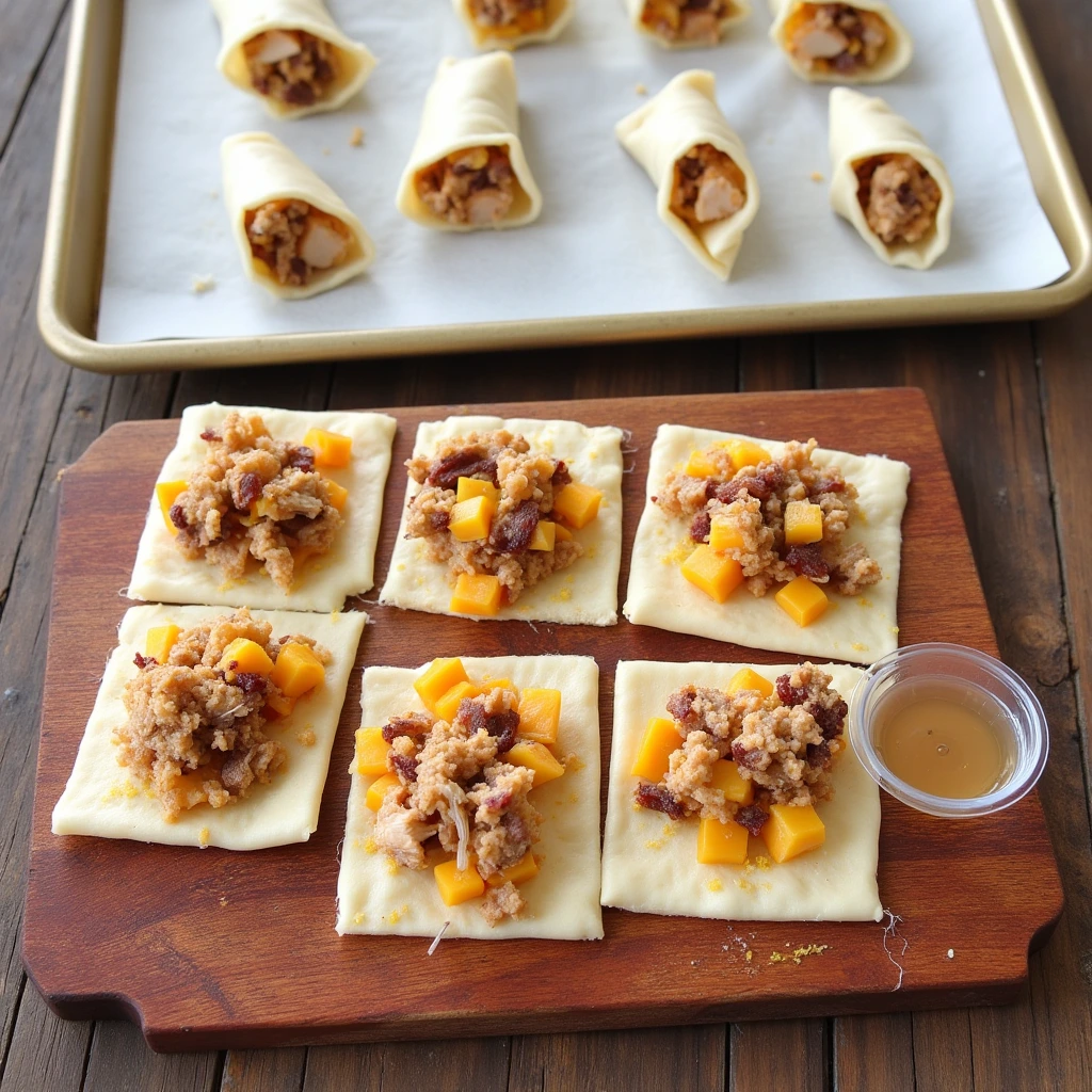 rack Chicken Pastry Puffs