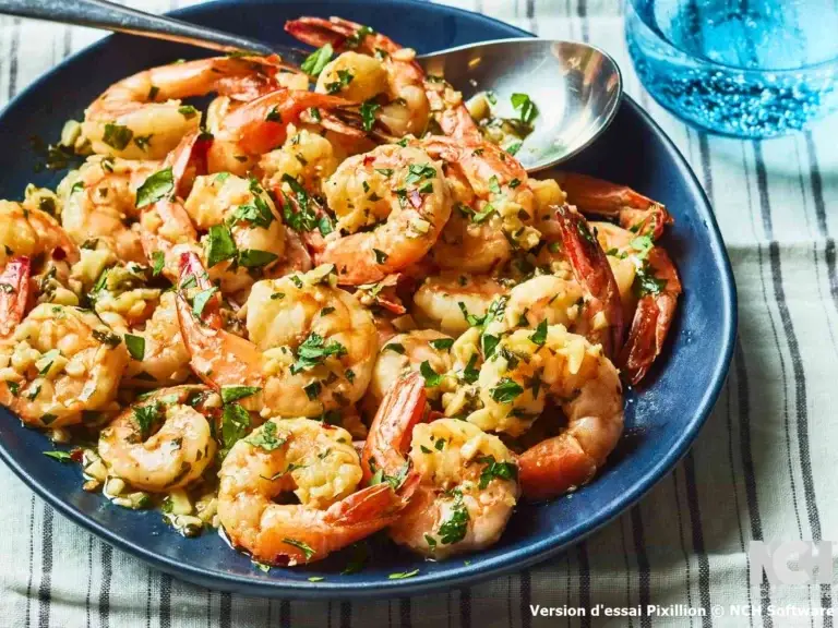 Prawns with garlic