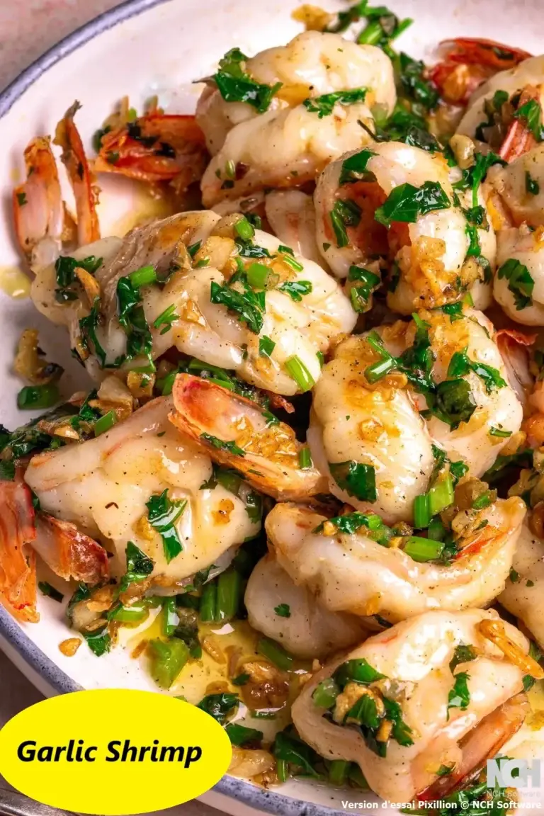 Prawns with garlic