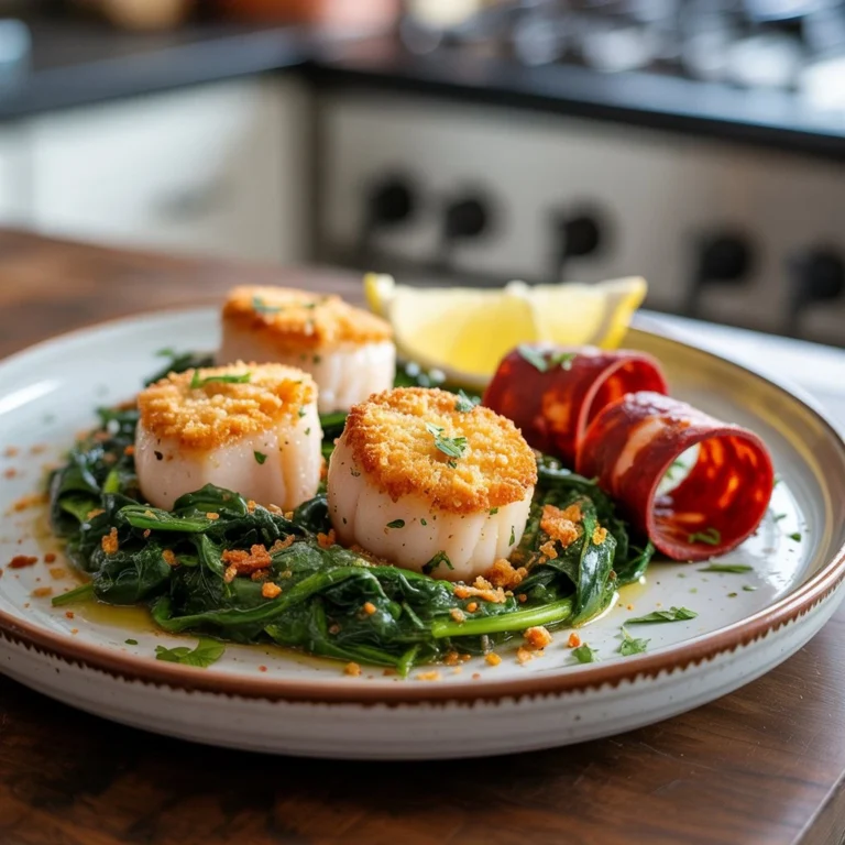 Panko-Topped Scallops