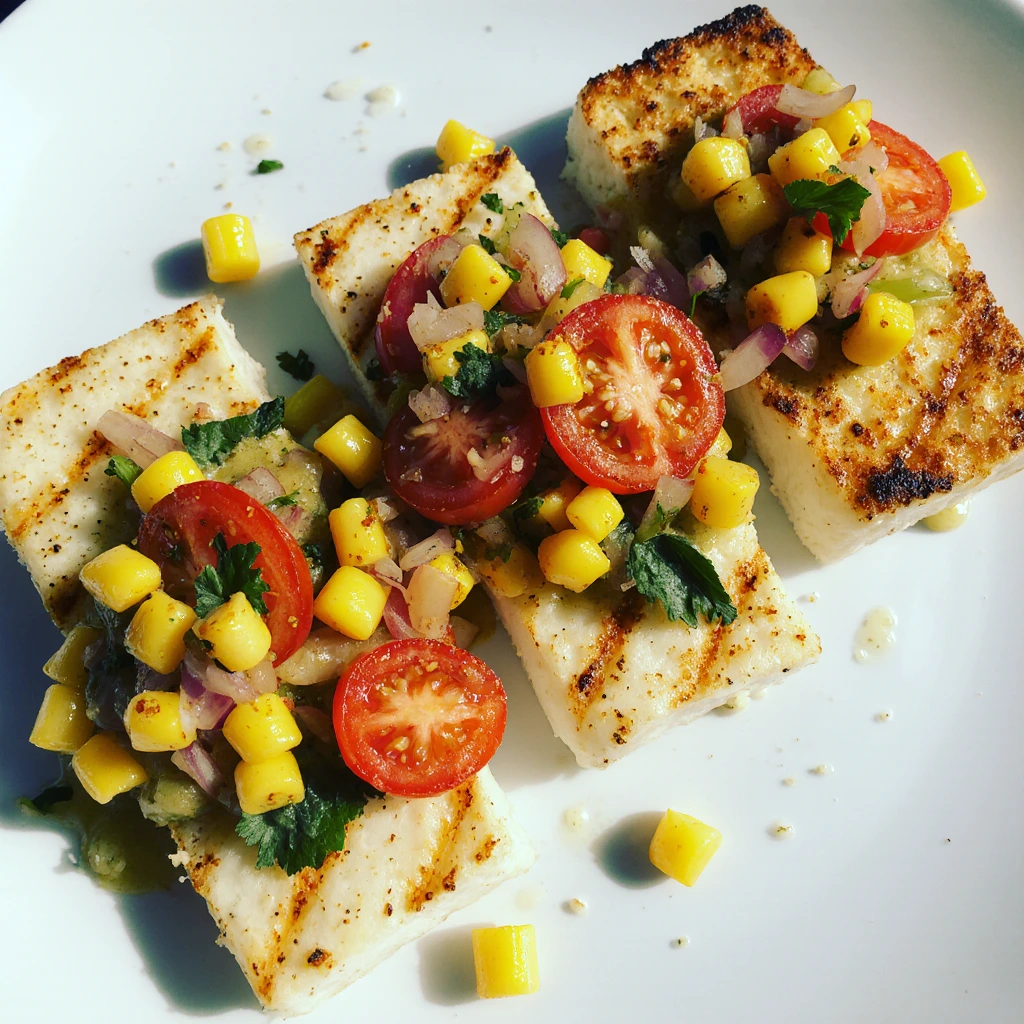 Halibut with Coconut Curry and Cherry Tomato