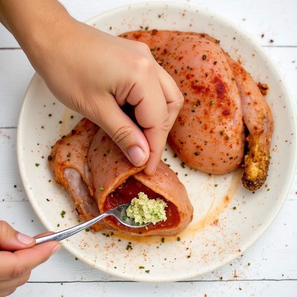 Fajita With Cheese Stuffed Chicken