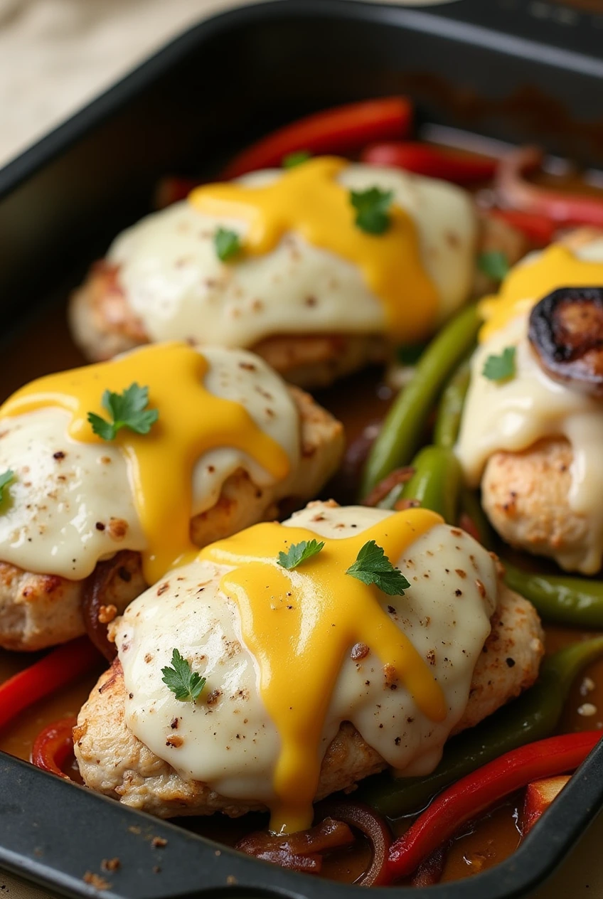 Fajita With Cheese Stuffed Chicken