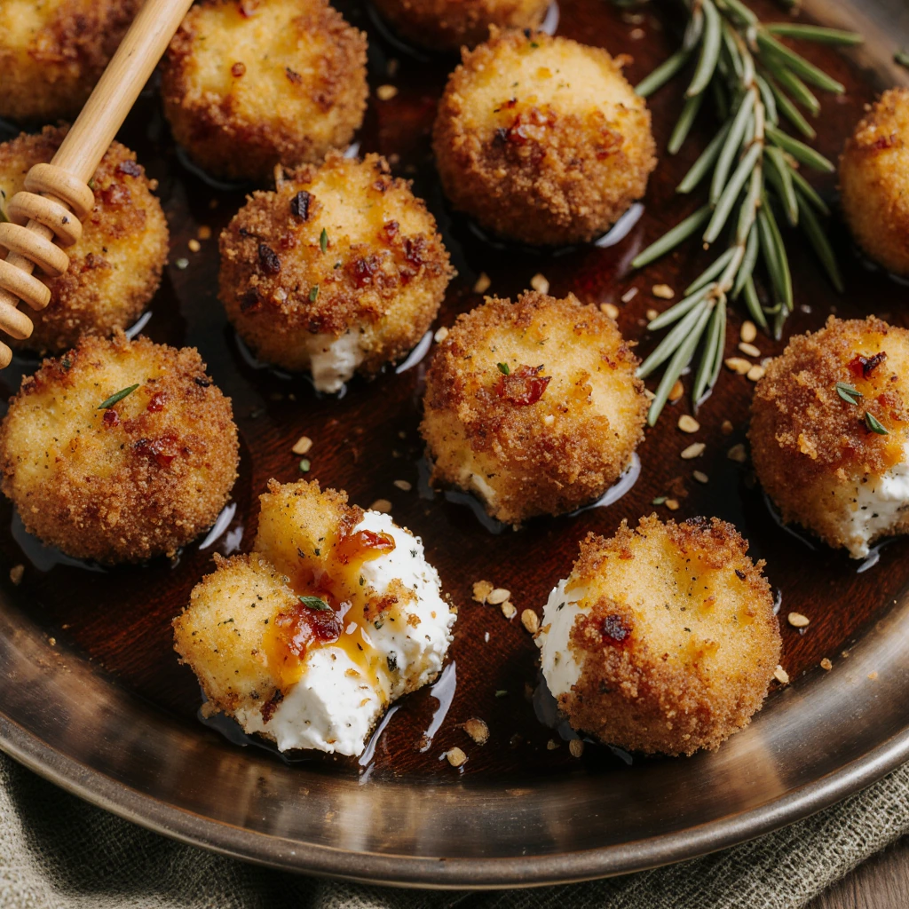 Hot Honey Goat Cheese Bites