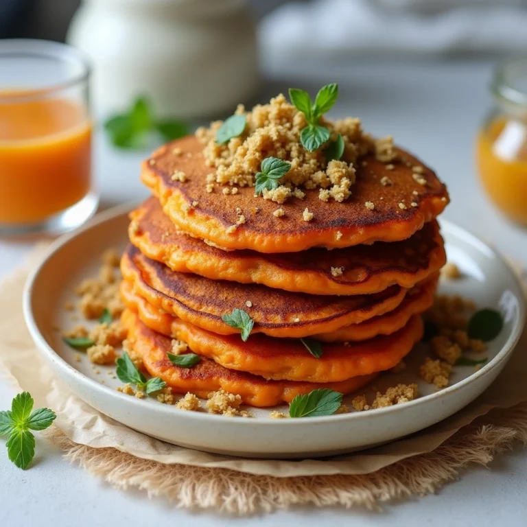 Marinated carrot pancakes