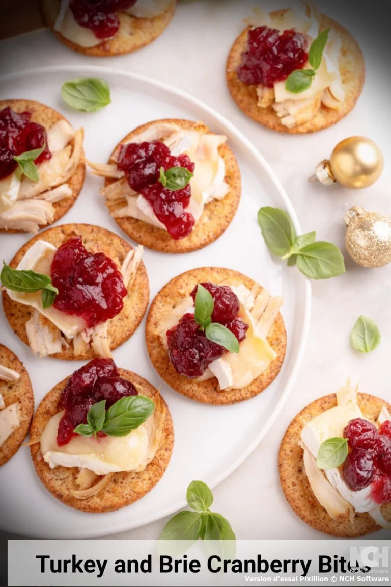 Turkey and Brie Cranberry Bites