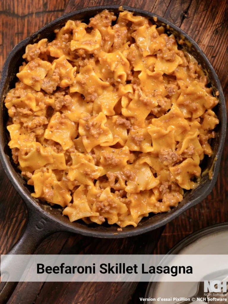 Beefaroni Skillet Lasagna