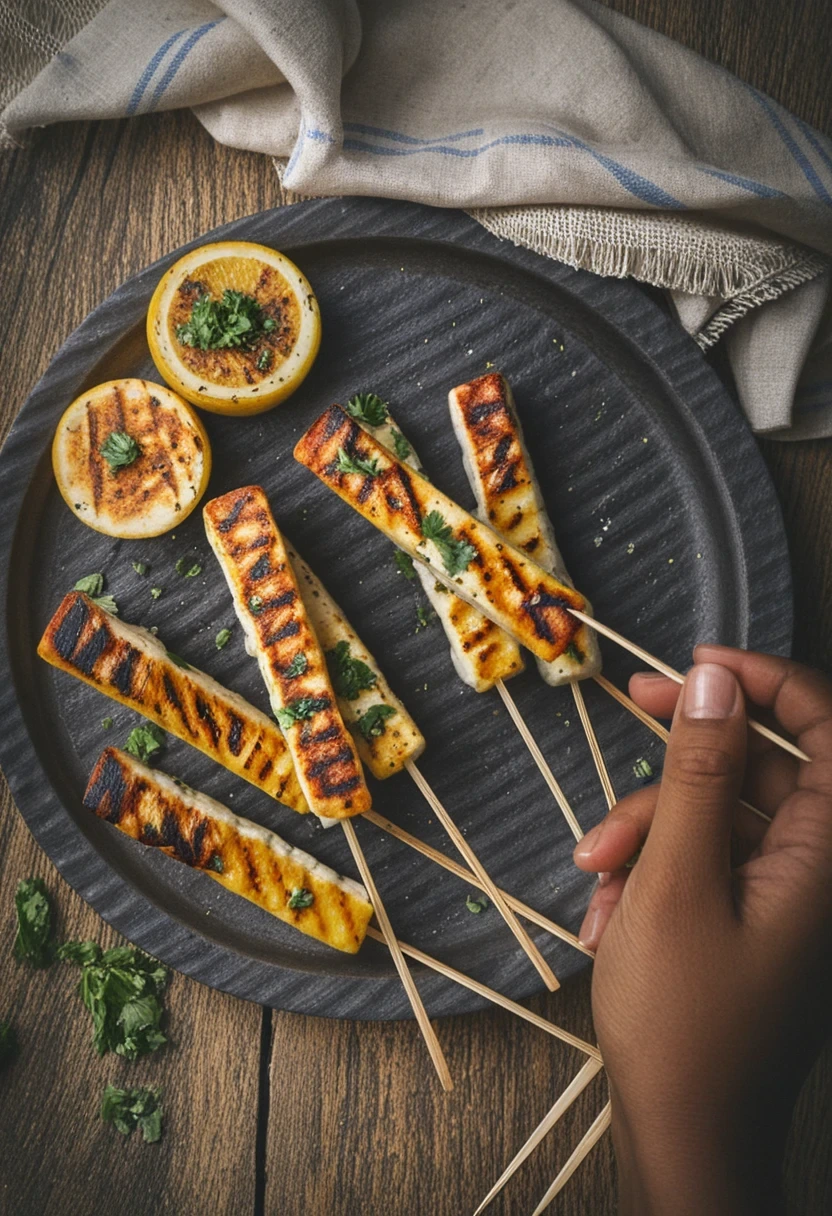 Grilled Queijo Coalho Skewers