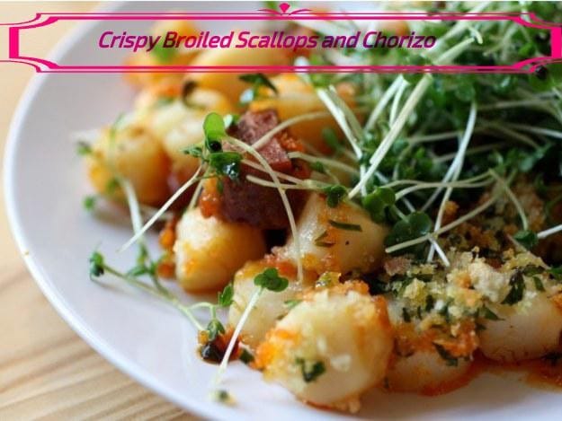 Crispy Broiled Scallops