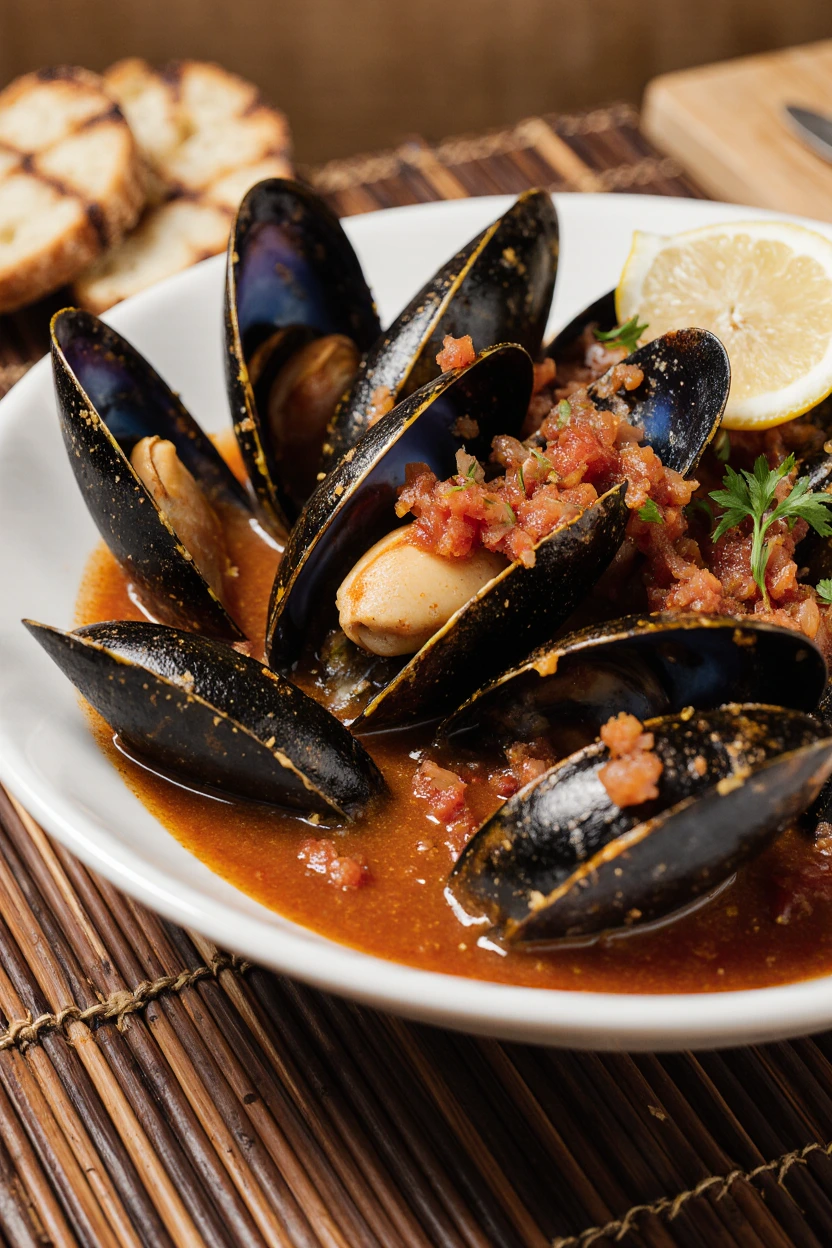 Steamed Mussels