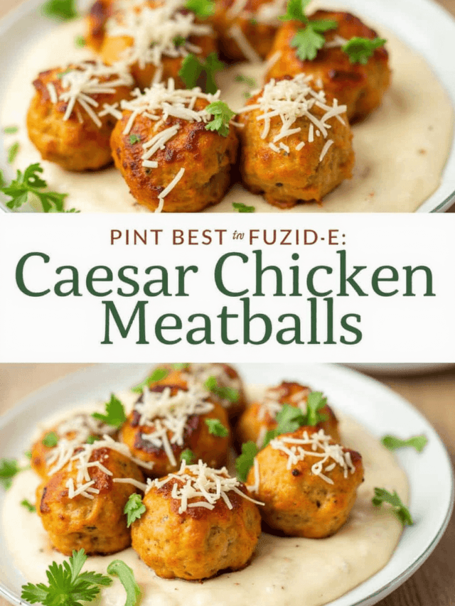 Caesar Chicken Meatballs